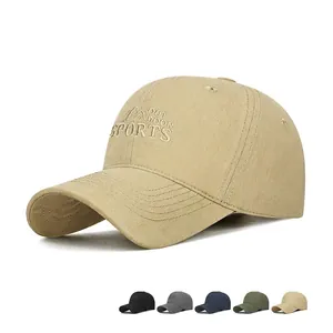 Mountain Embroidered Cotton Baseball Cap Outdoor Sports Adjustable Retro Sun Protection Hat For Men Women