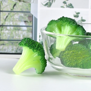 Realistic Simulation Broccoli Cauliflower Keychain PVC Food Model Artificial Vegetable Decorative Props Photography Display