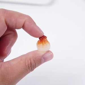 Miniature simulation dumpling model made of soft PVC for DIY kitchen decor and dollhouse