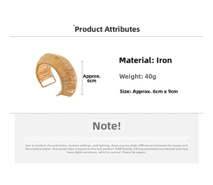 Detailed view of golden woven metal bracelet showing intricate hollow wire texture