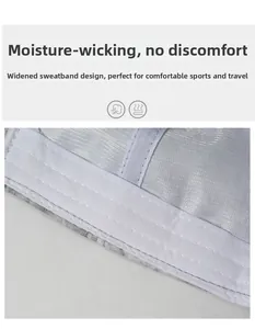 Macro shot of the moisture-wicking widened sweatband inside the casual baseball cap