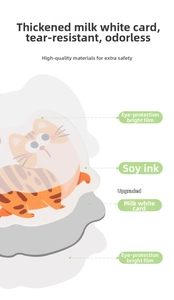 Detailed layers of thick milk card paper busy book with eco-friendly soy ink printing