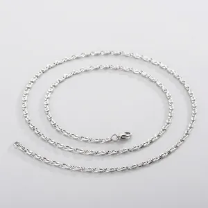 Minimalist 316L Stainless Steel Chain Necklace For Women Men Geometric Twisted Link Basic DIY Jewelry Accessory