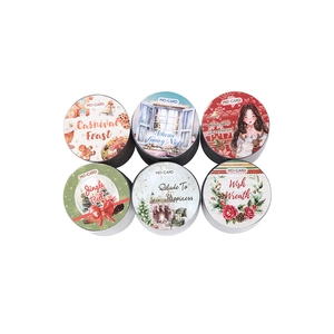 Nastro adesivo opaco PET serie Isola di Natale con temi festivi per scrapbooking