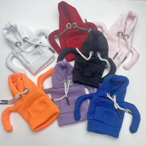 Colorful car gear shift lever hoodie covers in seven different knitted fabric colors