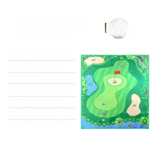 Detalles del tapete de golf de 178x178cm con zonas de puntuación y especificaciones