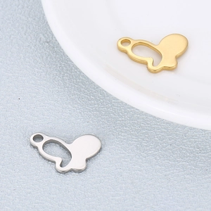 Charms Papillon Pendentifs Acier Inoxydable Forme Animale Creuse Pour Fabrication De Bijoux DIY Collier Bracelet Accessoire