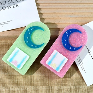Stampo in silicone per arco luna e castello in resina con glitter e stelle