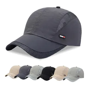 Men Women Baseball Cap Quick Dry Mesh Breathable Sun Hat Adjustable Outdoor Sports Fishing Hat