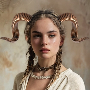 Sheep Horns Headband PU Foam Realistic Spiral Texture For Halloween Cosplay Party Masquerade Costume Accessories