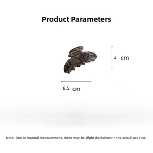 Detailed size specifications of the 8.5cm black lace pattern hair claw clip shown in macro