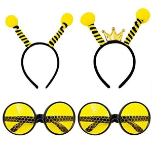 Bee Ladybug Costume Accessories Antenna Headband Honeycomb Glasses Striped Socks Arm Sleeves Tulle Skirt Party Cosplay Outfit
