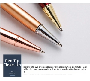 Detail of durable bullet-shaped silver nibs on metallic liquid glitter sand pens