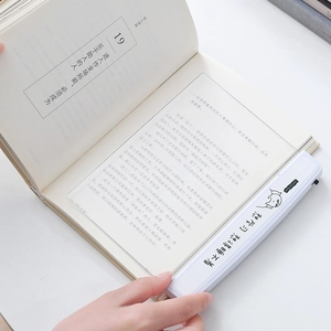 Portable LED reading light for books with cute cat design and anti-blue light eye protection