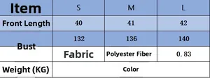 Size chart for asymmetrical knit poncho with chest and length metrics in centimeters