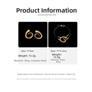 Detailed specs of vintage oval spiral jewelry set with earrings and necklace dimensions
