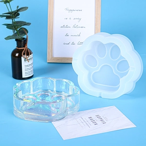 Cat Claw Silicone Mold DIY Epoxy Resin Craft For Ashtray Jewelry Storage Tray Mirror Surface Non-stick Flexible Durable