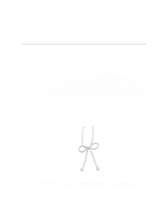 Detailed view of pearl bow necklace specs including 7.7g weight and 35.8cm length