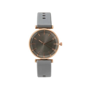 Montre À Quartz Pour Femme Boîtier En Or Rose Cadran À Strass Bracelet En Silicone Mode Décontracté Sport Chic