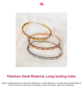Macro shot of titanium steel geometric stackable bangles with square cubic zirconia stone