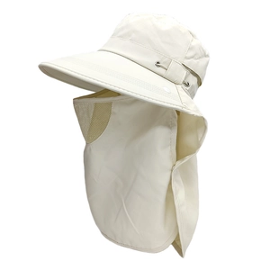 Women's UV protection sun hat with wide brim, breathable face mask and neck cover
