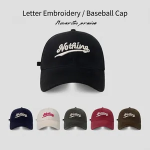 Classic embroidered cotton baseball cap with Nothing logo in six versatile colors