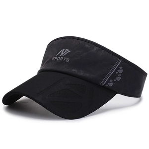 Sun Visor Hat Quick Dry Breathable Polyester Mesh Outdoor Sports Running Tennis Adjustable For Men Women Sporty