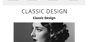Close-up of minimalist gold drop earrings worn by a model in a classic aesthetic view