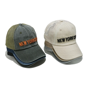 Cappello Trucker Ricamo Lettere New York City Cotone Rete Traspirante Berretto Da Baseball Sport All Aperto Sole Regolabile