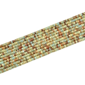 Perles en pierre peau de serpent naturelles 2x4mm forme cylindre pour bijoux