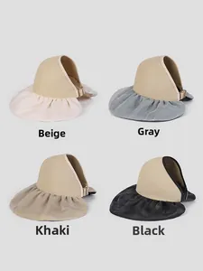 Selection of breathable sun hats in beige, grey, khaki and black with mesh brims