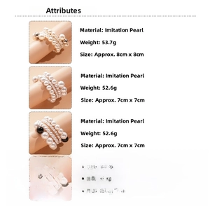 Comparaison détaillée de bracelets de perles multicouches montrant tailles et matériaux