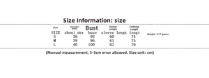 Detailed size chart for the lantern sleeve floral dress with bust and length measurements