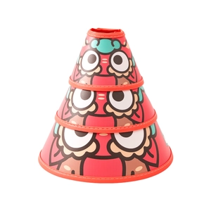 Lion dance dragon cat recovery collar soft red Elizabeth circles for pets of all sizes