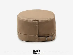 Vue arrière détaillée de la casquette militaire kaki avec boucle métallique réglable