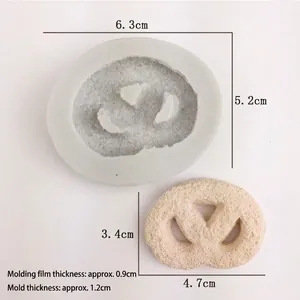 Silicone flower mold for DIY baking cakes chocolate and handmade scented candles