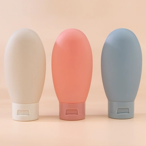 Travel Refillable Bottles Silicone Squeezable Leak Proof For Shampoo Lotion Toiletries Portable Nordic Style Containers