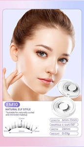 Detaillierte Spezifikationen für EM10 Natural Elf Style Magnetwimpern mit C-Curl-Daten