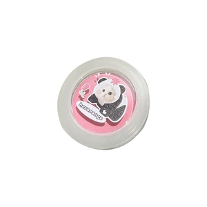 Herorange matte pink blush powder in transparent panda box for fresh makeup look
