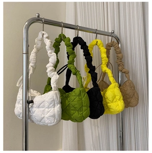 Cloud bag collection featuring quilted dumpling style bags in five vibrant colors