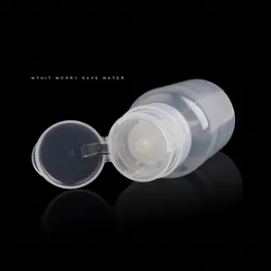 Flacon pompe de 200 ml pour dissolvant vernis à ongles avec bouchon verrouillable