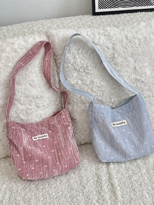Borsa A Spalla In Velluto Con Motivo A Cuore Grande Capacità Borsa A Tracolla Per Donna Casual Quotidiana Studente