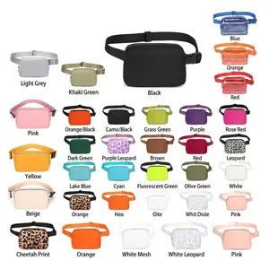 Waterproof Nylon Waist Bag For Women Men Fanny Pack With Adjustable Strap Outdoor Sports Travel Crossbody Chest Bag