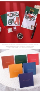 Christmas 3D popup greeting card DIY handmade material pack for holiday blessing gifts.