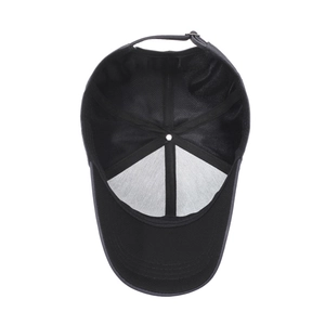 Classic dark grey six-panel baseball cap with adjustable metal buckle and inner sweatband