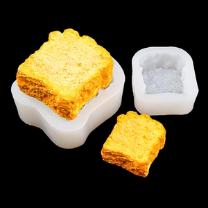 Stampo in silicone a forma di pane per sapone fai-da-te con texture realistiche