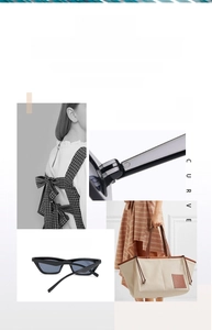 Detail of vintage small frame cat eye sunglasses with metal hinges and grey lenses