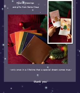 3D pop-up Christmas cards set featuring holiday trees and gingerbread men on velvet background