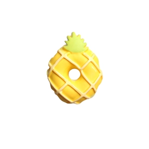 Cute cartoon pineapple donut brooch pin accessory for summer clothes and bags