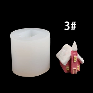 Silicone mold for 3D miniature house cake toppers and DIY resin crafts